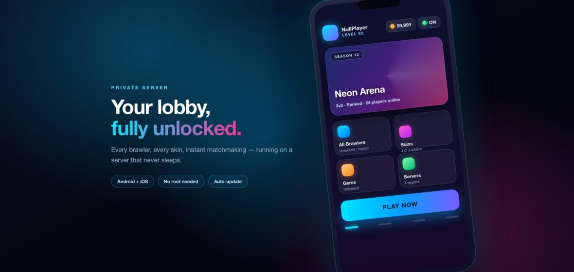 Phone showing an unlocked game lobby